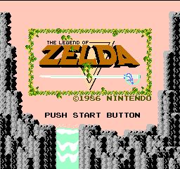 Legend of Zelda, The (USA) Title Screen